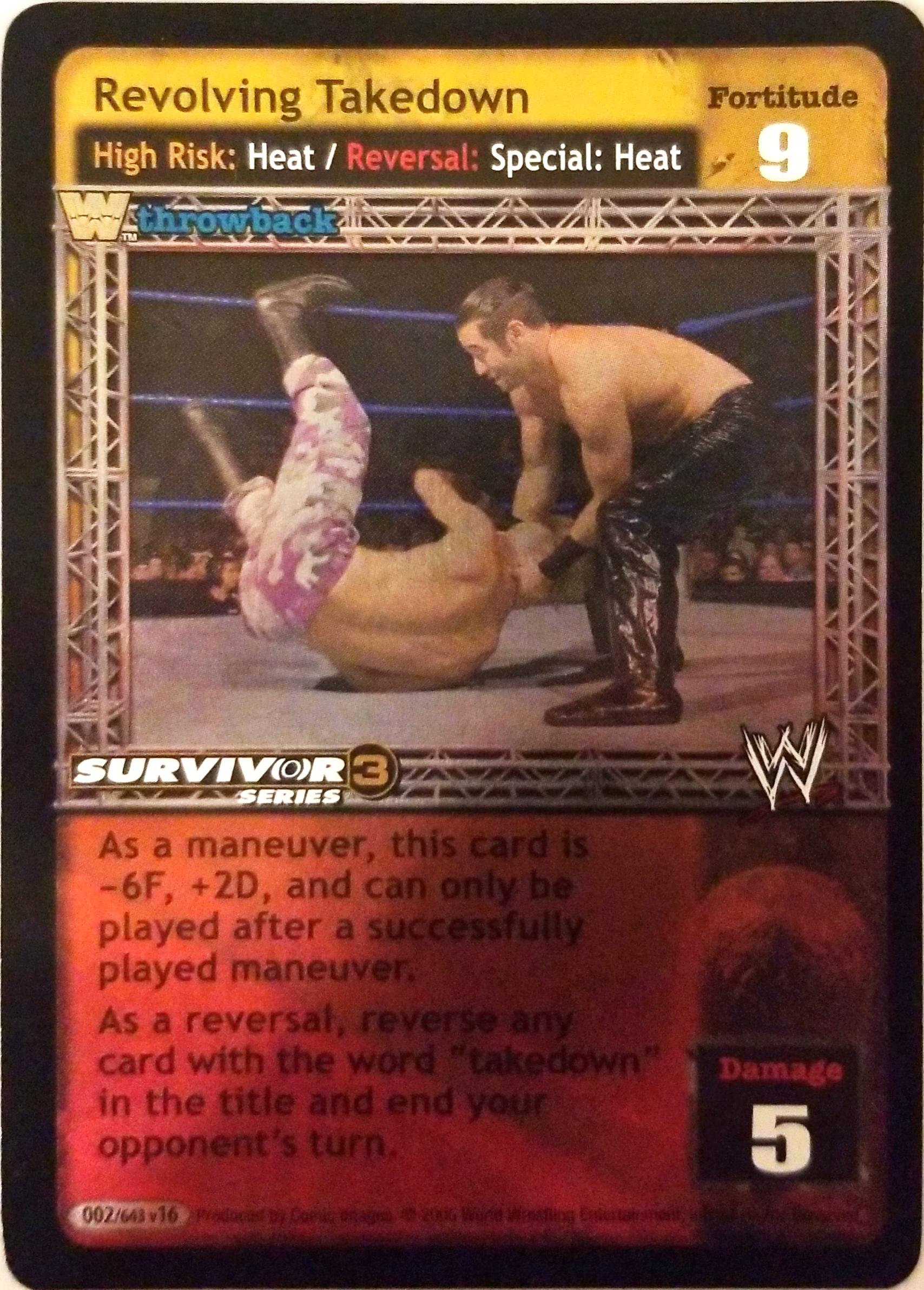 Revolving Takedown THROWBACK